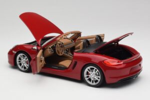 Porsche Boxster 981 S Guards Punane Minichamps 1:18 110062031 Metall - pilt 5/8