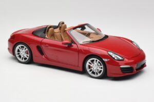 Porsche Boxster 981 S Guards Punane Minichamps 1:18 110062031 Metall - pilt 6/8