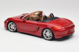 Porsche Boxster 981 S Guards Punane Minichamps 1:18 110062031 Metall - pilt 7/8