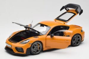 Porsche Cayman GT4 RS 982 Weissach Package Bahama Yellow Norev 1:18 187252 Metall - pilt 2/8