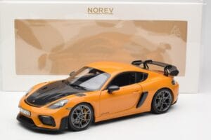 Porsche Cayman GT4 RS 982 Weissach Package Bahama Yellow Norev 1:18 187252 Metall - pilt 8/8