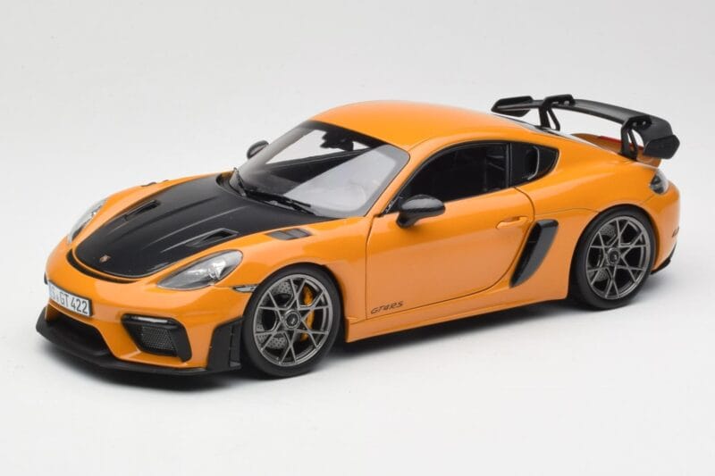 Porsche Cayman GT4 RS 982 Weissach Package Bahama Yellow Norev 1:18 187252 Metall
