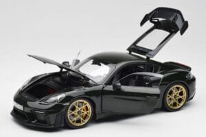 Porsche Cayman GT4 RS 982 Weissach Package Brewster Green Norev 1:18 187250 Metall - pilt 2/8
