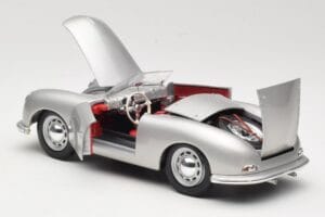 Porsche No. 1 Typ 356 Roadster Hõbedane Maisto 1:18 50324 Metall - pilt 5/8