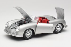 Porsche No. 1 356 Roadster Fish Hõbe Maisto 1:18 31853 Metall - pilt 2/8