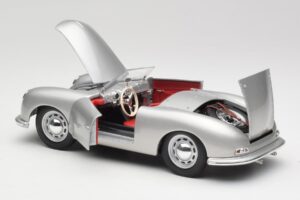 Porsche No. 1 356 Roadster Fish Hõbe Maisto 1:18 31853 Metall - pilt 5/8