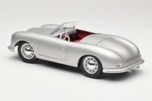 Porsche No. 1 356 Roadster Fish Hõbe Maisto 1:18 31853 Metall - pilt 7/8