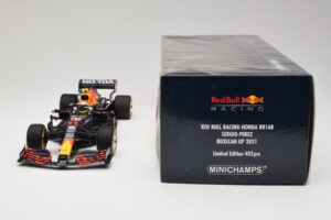 Red Bull Racing Honda RB16B #11 S. Perez Mexican GP 2021 Minichamps 1:18 110211911 Metall - pilt 6/6