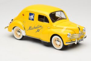 Renault 4CV Michelin Yellow Solido 1:18 82002 Metall - pilt 4/6