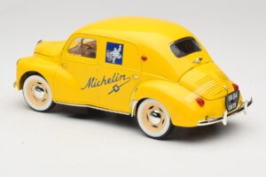 Renault 4CV Michelin Yellow Solido 1:18 82002 Metall - pilt 5/6