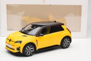 Renault 5 E-Tech Pop Kollane & Must Norev 1:18 185500 Metall - pilt 8/8