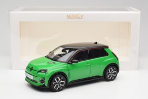 Renault 5 E-Tech Electric Pop Roheline & Must Norev 1:18 185502 Metall - pilt 8/8