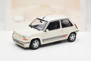 Renault Super 5 GT Turbo Phase 2 Pärlvalge Norev 1:18 185206 Metall - pilt 8/8