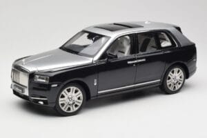 Rolls-Royce Cullinan Must & Hõbe OEM 1:18 ROLLS001 Metall
