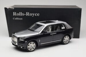 Rolls-Royce Cullinan Must & Hõbe OEM 1:18 ROLLS001 Metall - pilt 8/8