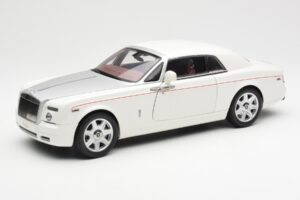 Rolls-Royce Phantom Coupe English Valge Hõbedane Kyosho 1:18 08861EW Metall