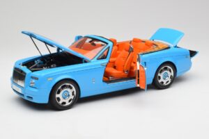 Rolls-Royce Phantom Drophead Coupe Powder Sinine Kyosho 1:18 08871BL Metall - pilt 2/10