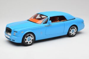 Rolls-Royce Phantom Drophead Coupe Powder Sinine Kyosho 1:18 08871BL Metall - pilt 3/10