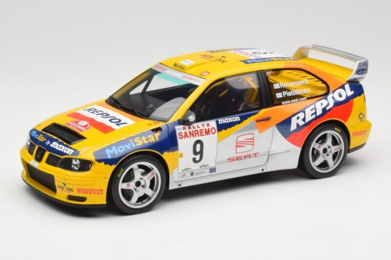 SEAT Cordoba WRC Evo 2 #9 H. Rovanpera / R. Pietilainen Rally San Remo 1999 Otto 1:18 OT483 Vaik