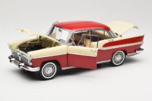Simca Chambord Punane & Elevandiluukollane Norev 1:18 185721 Metall - pilt 2/8