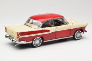 Simca Chambord Punane & Elevandiluukollane Norev 1:18 185721 Metall - pilt 3/8