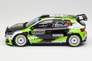 Skoda Fabia Rally2 #23 O. Solberg / E. Edmondson Rally Monte Carlo 2023 IXO 1:18 18RMC155A Metall - pilt 3/6