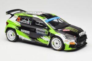 Skoda Fabia Rally2 #23 O. Solberg / E. Edmondson Rally Monte Carlo 2023 IXO 1:18 18RMC155A Metall - pilt 4/6