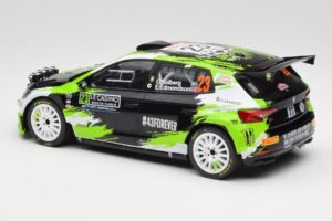 Skoda Fabia Rally2 #23 O. Solberg / E. Edmondson Rally Monte Carlo 2023 IXO 1:18 18RMC155A Metall - pilt 5/6