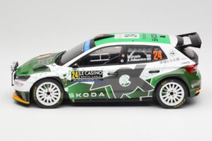 Skoda Fabia Rally2 #24 N. Gryazin / K. Aleksandrov Rally Monte Carlo 2023 IXO 1:18 18RMC155B Metall - pilt 3/6
