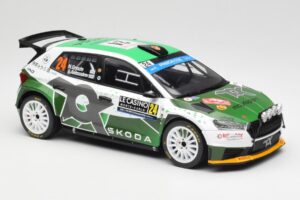 Skoda Fabia Rally2 #24 N. Gryazin / K. Aleksandrov Rally Monte Carlo 2023 IXO 1:18 18RMC155B Metall - pilt 4/6
