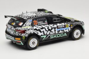 Skoda Fabia Rally2 #20 O. Solberg / E. Edmund Safari Rally Kenya 2024 IXO 1:18 18RMC222 Metall - pilt 2/6