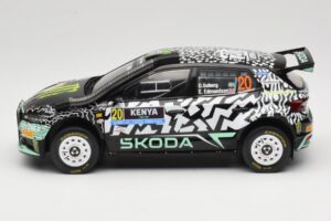 Skoda Fabia Rally2 #20 O. Solberg / E. Edmund Safari Rally Kenya 2024 IXO 1:18 18RMC222 Metall - pilt 3/6