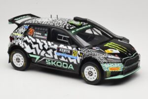 Skoda Fabia Rally2 #20 O. Solberg / E. Edmund Safari Rally Kenya 2024 IXO 1:18 18RMC222 Metall - pilt 4/6