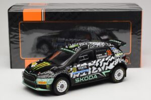 Skoda Fabia Rally2 #20 O. Solberg / E. Edmund Safari Rally Kenya 2024 IXO 1:18 18RMC222 Metall - pilt 6/6
