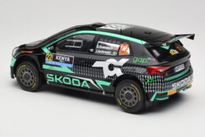 Skoda Fabia Rally2 #22 Toksport G. Greensmith / J. Andersson Safari Rally Kenya 2024 IXO 1:18 18RMC209 Metall - pilt 5/6