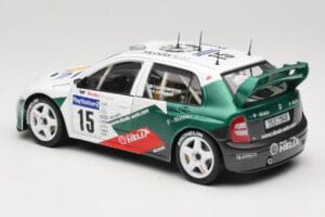 Skoda Fabia WRC #15 T. Gardemeister / P. Lukander WRC 1999 Solido 1:18 90457 Metall - pilt 7/8