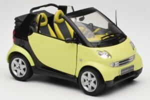 Smart Fortwo 450 Cabrio Kollane Minichamps 1:18 0012889V001C49Q00 Metall - pilt 6/8