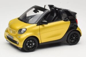 Smart Fortwo 453 Kabriolett Must Ja Kollane Norev 1:18 B66960289 Metall