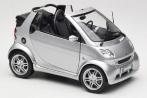 Smart Fortwo W450 Brabus Cabrio Hõbedane Edasimüüja Eriväljaanne Kyosho 1:18 0017769V001C05Q00 Metall - pilt 6/8