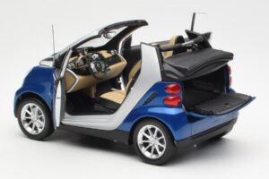 Smart Fortwo W451 Kabriolett Sinine Hõbedane Minichamps 1:18 Q0022565V001C80Q00 Metall - pilt 5/8