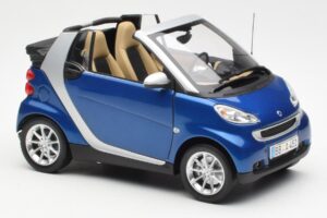 Smart Fortwo W451 Kabriolett Sinine Hõbedane Minichamps 1:18 Q0022565V001C80Q00 Metall - pilt 6/8
