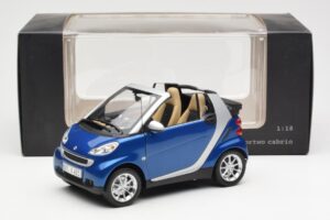 Smart Fortwo W451 Kabriolett Sinine Hõbedane Minichamps 1:18 Q0022565V001C80Q00 Metall - pilt 8/8