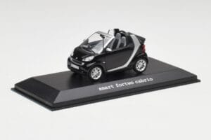 Smart Fortwo Cabrio Sügav Must Minichamps 1:43 Q0022561V001C18Q00 Metall - pilt 2/4