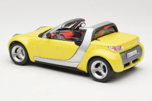 Smart Roadster 452 Kollane Bburago 1:18 34099-M2 Metall - pilt 7/8
