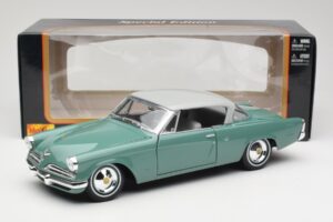 Studebaker Starliner Seafoam Roheline & Shasta Valge Maisto 1:18 31651 Metall - pilt 8/8