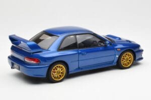 Subaru Impreza 22B Upgraded Version Sinine Kullatud Velgedega AUTOart 1:18 78602 Metall - pilt 3/8