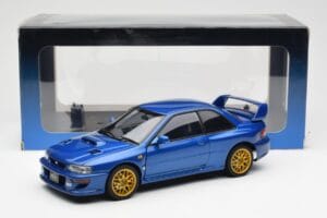 Subaru Impreza 22B Upgraded Version Sinine Kullatud Velgedega AUTOart 1:18 78602 Metall - pilt 8/8