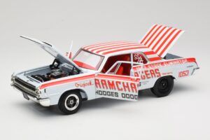 Dodge 330 Super Stock Ramchargers NHRA 1964 Highway 61 1:18 50044 Metall - pilt 2/8