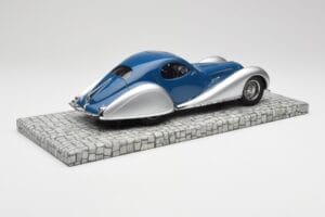 Talbot-Lago T150 C-SS Coupe Sinine Hõbedane Minichamps 1:18 107117122 Vaik - pilt 2/6