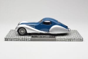 Talbot-Lago T150 C-SS Coupe Sinine Hõbedane Minichamps 1:18 107117122 Vaik - pilt 3/6